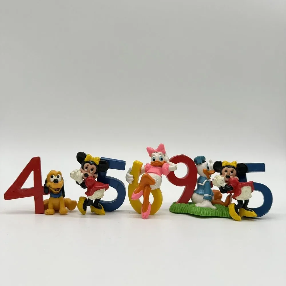 Disney Applause Mickey‎ & Friends PVC Figure Birthday 4 5 6 9 Cake Toppers Pluto